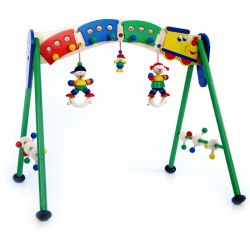 Houten babygym (en kapstok) trein, Hess 13331