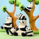 Houten panda familie met boom (7-delig), Bumbu toys 17936