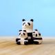 Houten panda familie met boom (7-delig), Bumbu toys 17936