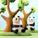 Houten pandabeer, Bumbu toys 17932