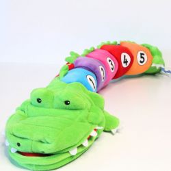 Crocosmile krokodil speelknuffel, Fiesta Crafts 2395