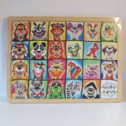 Houten pop art dieren puzzel, Rimex toys 52019