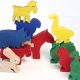 Houten dieren figuren basis kleuren, Rimex toys 114x