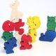 Houten dieren figuren basis kleuren, Rimex toys 114x