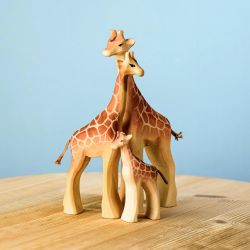 Houten giraffen familie set (3 giraffen), Bumbu toys 18995