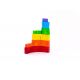 Houten regenboog blokkenset, Bajo 78790