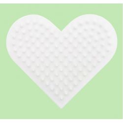 Grondplaat voor strijkkralen hart klein (biologisch afbreekbaar), Nabbi biobeads